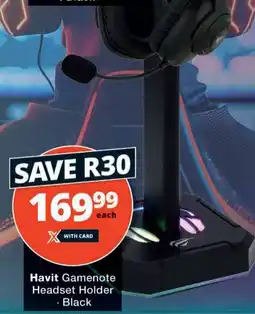 Checkers Hyper Havit Gamenote Headset Holder offer