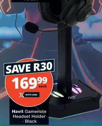 Checkers Hyper Havit Gamenote Headset Holder offer