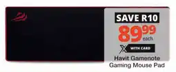 Checkers Hyper Havit Gamenote Gaming Mouse Pad offer