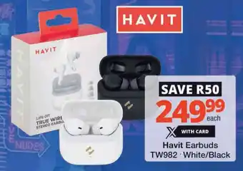 Checkers Hyper Havit Earbuds TW982 offer