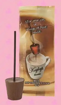 The Crazy Store Hot Chocolate Sticks Melts in Hot Milk offer