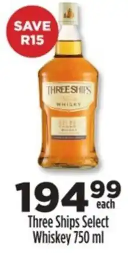 Diamond Discount Liquor Three Ships Select Whiskey offer