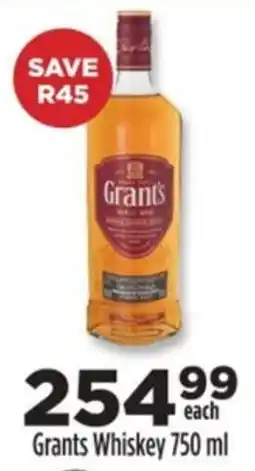 Diamond Discount Liquor Grants Whiskey offer