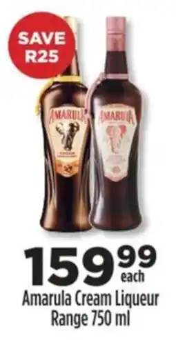 Diamond Discount Liquor Amarula Cream Liqueur Range offer