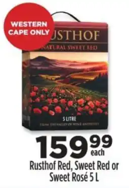 Diamond Discount Liquor Rusthof Red, Sweet Red or Sweet Rosé offer