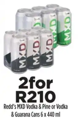 Diamond Discount Liquor Redd's MXD Vodka & Pine or Vodka & Guarana Cans offer