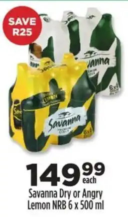 Diamond Discount Liquor Savanna Dry or Angry Lemon NRB offer
