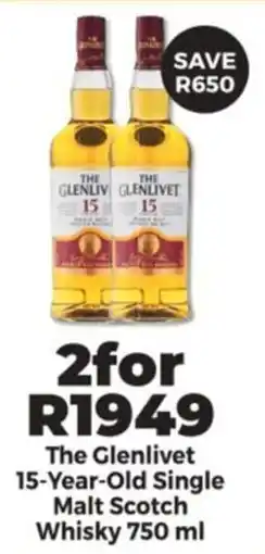 The Glenlivet 15-Year-Old Single Malt Scotch Whisky