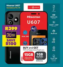 Shoprite Hisense U607 Smartphone 4G LTE offer