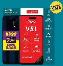 Shoprite Itel V51 Smartphone 4G LTE offer
