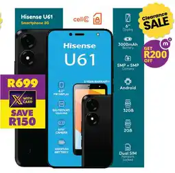 Shoprite Hisense U61 Smartphone 3G offer