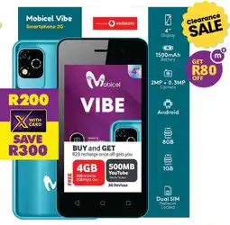 Shoprite Mobicel Vibe Smartphone 3G offer