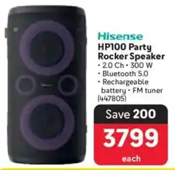 Makro Hisense HP100 Party Rocker Speaker offer