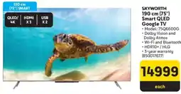 Makro SKYWORTH 190 cm (75") Smart QLED Google TV offer