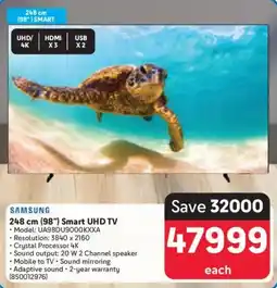 Makro SAMSUNG 248 cm (98") Smart UHD TV offer