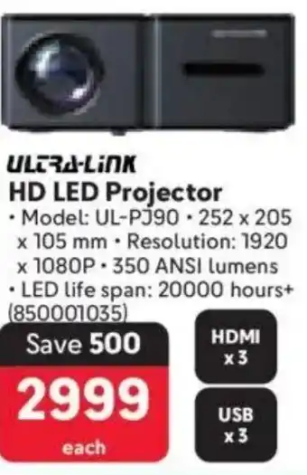 Makro ULTRA-LINK HD LED Projector offer