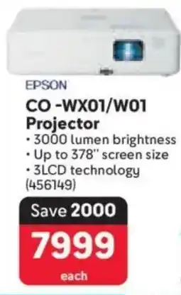 Makro EPSON CO-WX01/W01 Projector offer