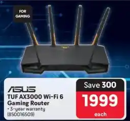 Makro ASUS TUF AX3000 Wi-Fi 6 Gaming Router offer