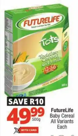 Checkers FutureLife Baby Cereal All Variants offer