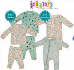 Checkers Jolly Tots Velour Sleepsuit 0-24 Months/ Sleepset 0-36 Months All Variants offer