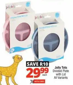 Checkers Jolly Tots Divided Plate with Lid All Variants offer