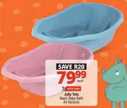 Checkers Jolly Tots Basic Baby Bath offer
