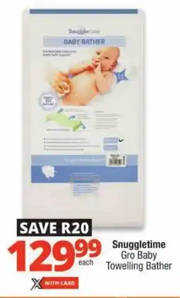Checkers Snuggletime Gro Baby Towelling Bather offer