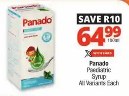 Checkers Panado Paediatric Syrup offer