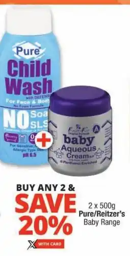 Checkers Pure/Reitzer's Baby Range offer