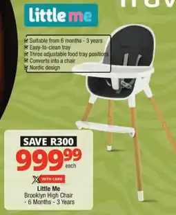 Checkers Little Me Brooklyn High Chair offer