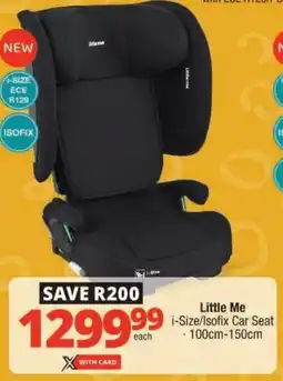 Checkers Little Me i-Size/Isofix Car Seat offer