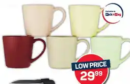 Pick n Pay Hypermarket Home Embossed Mug Assorted Colours Each offer