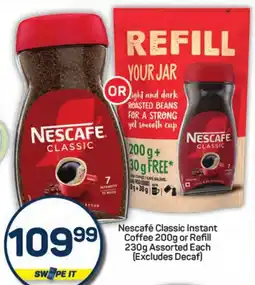 Pick n Pay Hypermarket Nescafé Classic Instant Coffee or Refill Assorted Each offer