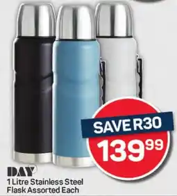 Pick n Pay Hypermarket DAY Stainless Steel Flask Assorted Each offer