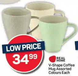Pick n Pay Hypermarket REAL HOME V-Shape Coffee Mug Assorted Colours Each offer