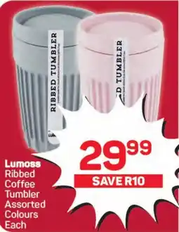 Pick n Pay Hypermarket Lumoss Ribbed Coffee Tumbler Assorted Colours Each offer