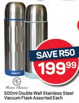 Pick n Pay Hypermarket Home Classix Double Wall Stainless Steel Vacuum Flask Assorted Each offer