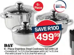 Pick n Pay Hypermarket DAY Stainless Steel Cookware Set with Lid offer