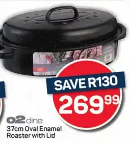 Pick n Pay Hypermarket O2dine Oval Enamel Roaster with Lid offer