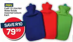 Pick n Pay Hypermarket Dejay Cudli Hot Water Bottle Assorted Colours Each offer