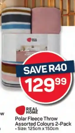 Pick n Pay Hypermarket REAL HOME Polar Fleece Throw offer