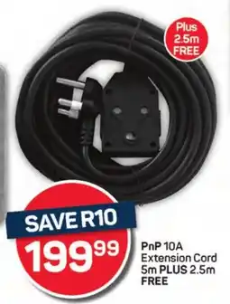 Pick n Pay Hypermarket PnP 10A Extension Cord offer