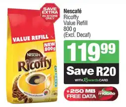 Spar Nescafe Ricoffy Value Refill (Excl. Decaf) offer