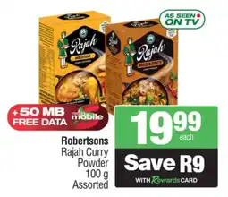 Spar Robertsons Rajah Curry Powder Assorted offer