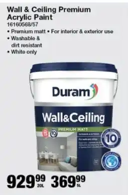Mica Duram Wall & Ceiling Premium Acrylic Paint offer