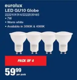 Mica Eurolux LED GU10 Globe offer