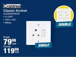 Mica Crabtree Classic Socket offer