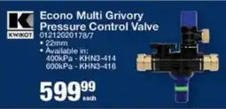 Mica KWIKOT Econo Multi Grivory Pressure Control Valve offer