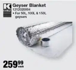 Mica KWIKOT Geyser Blanket offer
