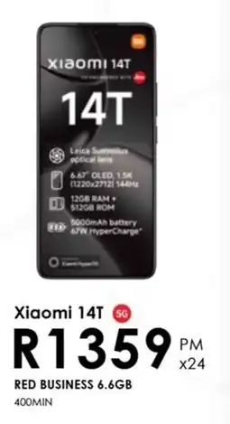 Chatz Connect Xiaomi 14T 5G offer